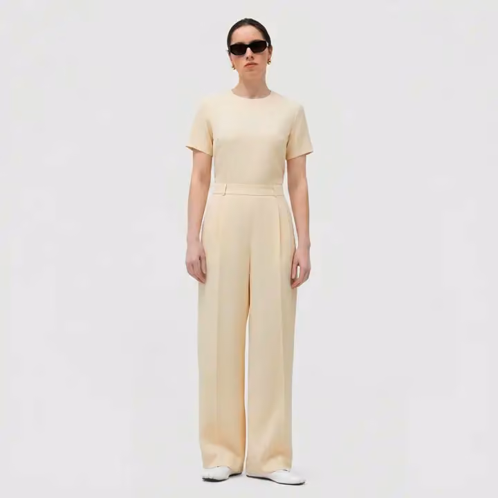 Iconic Tailored Trousers - Butter Yellow — Faiza Bouguessa, Date not documented