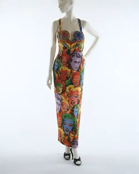 Warhol Pop Art evening dress — Gianni Versace, Spring/Summer 1991