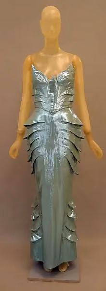 Armored evening ensemble — Thierry Mugler, spring/summer 1989