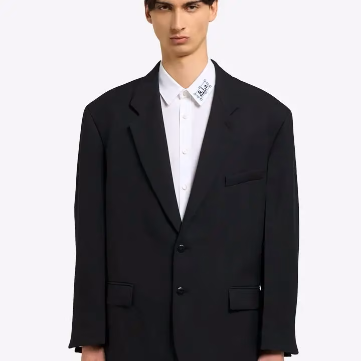 Black tailored blazer — Stefano Pilati, Date not stated