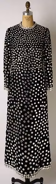 Evening dress — Donald Brooks, 1962–75