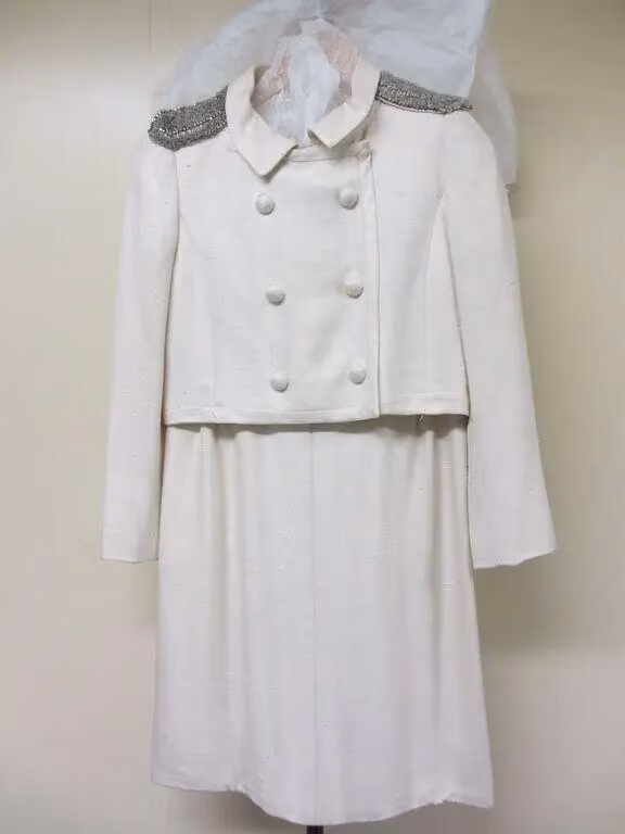 Ivory silk jacket and dress — Alberto Fabiani, 1966-1968