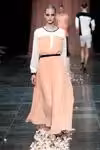 Peach cropped top and full-length skirt — Benedikte Utzon, Spring/Summer 2014