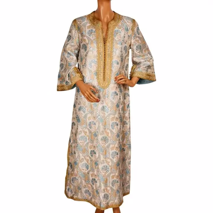 Metallic brocade caftan — Naïma Bennis, 1960s