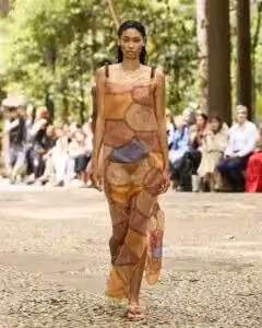 Sheer printed column dress — Flavia Aranha, 2025