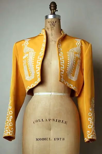 Embroidered jacket — Rifat Özbek, Spring/summer 1988