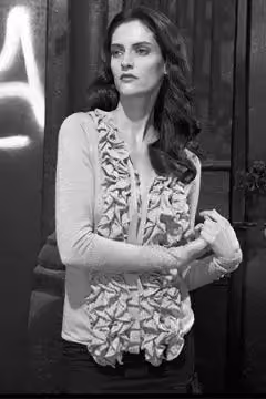 Textured cardigan with sculptural front detail — Steinunn Sigurðardóttir, Spring 2008