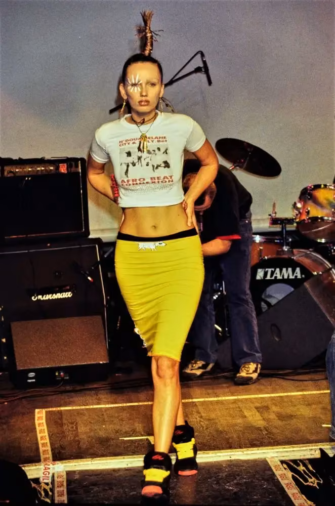 Xuly.Bët — Look 36 — Lamine Badian Kouyaté, Spring 1995 Ready-to-Wear