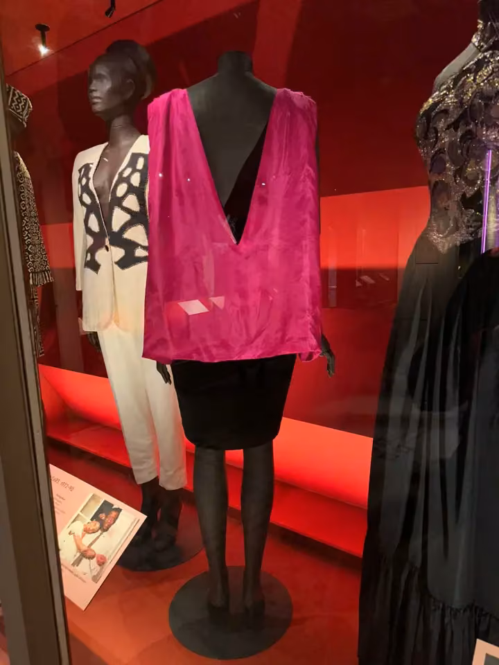 Pink and black dress — Chris Seydou, Late 1970s