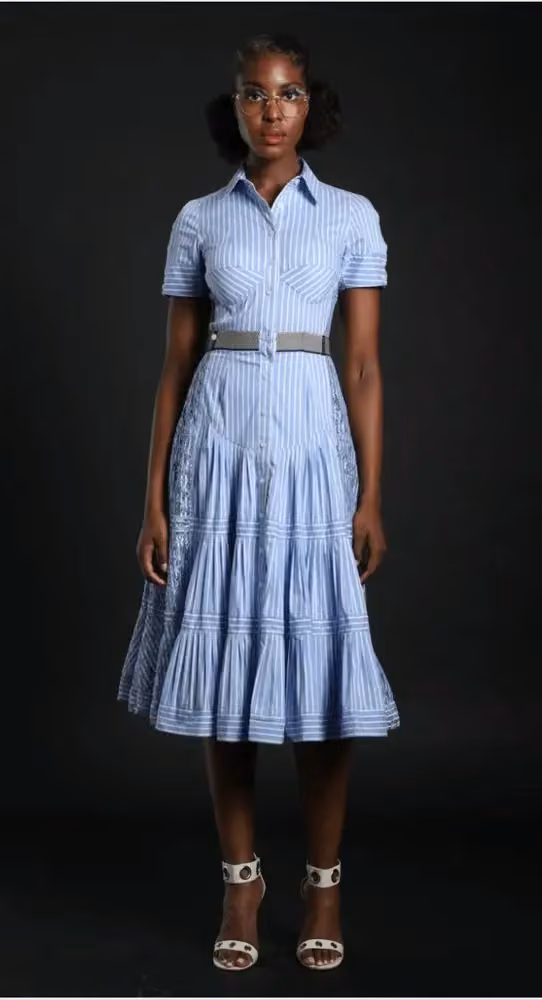 Sculpt Bodice Shirtdress with Convertible Skirt — Byron Lars, Date not documented
