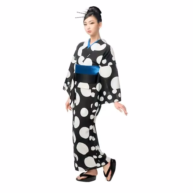Polka-dot yukata — Junko Koshino, Date not documented