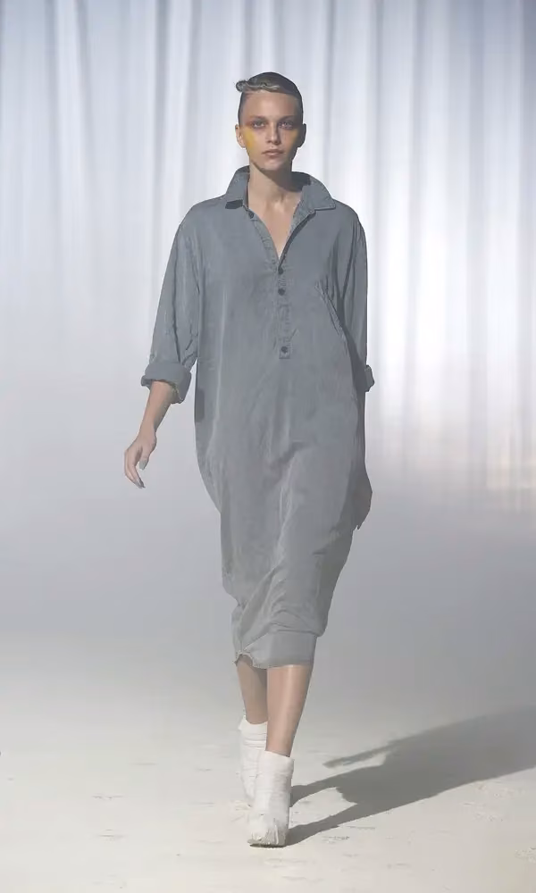 Loose grey shirt dress — Ella Soccorsi, Date not documented