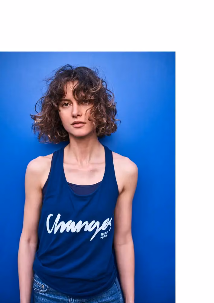 Nowness blue tank top — Lovisa Burfitt, Spring/Summer 2019