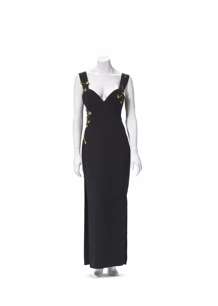Safety-pin evening gown — Gianni Versace, spring/summer 1994
