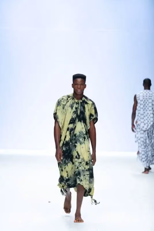 Bloke — Green patterned dress — Faith Oluwajimi, 2022