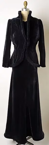 Dinner ensemble — Muriel King, ca. 1935