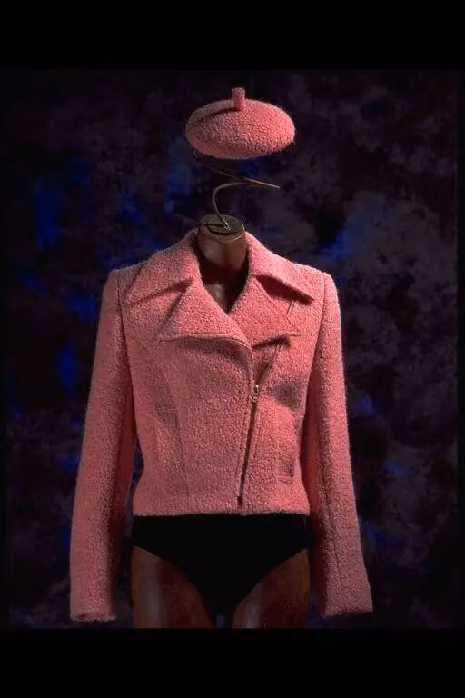 Pink bouclé hat for Bella Freud — Philip Treacy, 1993